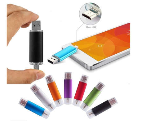 Brand New Flash Memory Drive (Pen Drive) 256GB Colour RED -  IN STOCK With USB and Micro USB Side