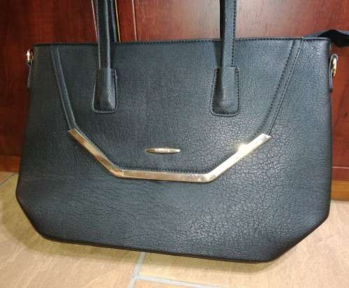 Black Leather PU Handbag Brand New - Very Sturdy Design (Designed For Durability) - 1 Piece