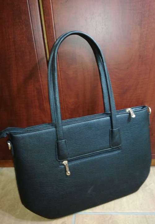 Black Leather PU Handbag Brand New - Very Sturdy Design (Designed For Durability) - 1 Piece