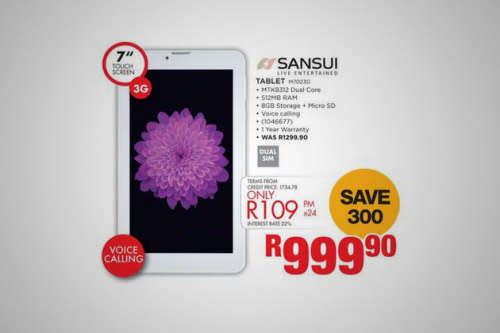 COMBO DEAL**Sansui LifePad 8GB Tablet (7 Inch) & Sansui Bluetooth Speaker With Builtin Tablet Holder