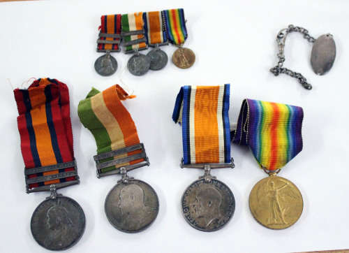 Amazing Father and son grouping spanning Boer War, WW1 and WW2 (read desciption)