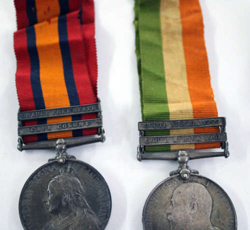 Amazing Father and son grouping spanning Boer War, WW1 and WW2 (read desciption)