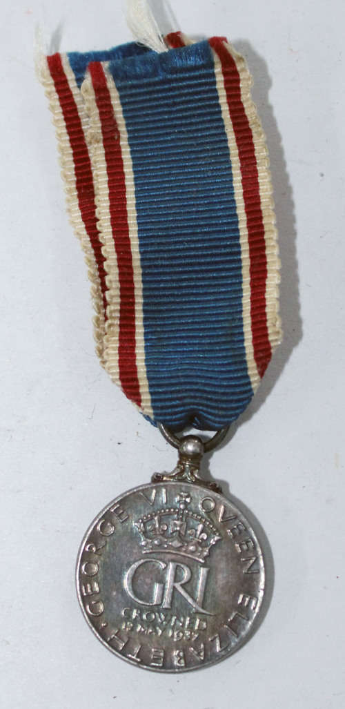George VI coronation 1937 medal miniature