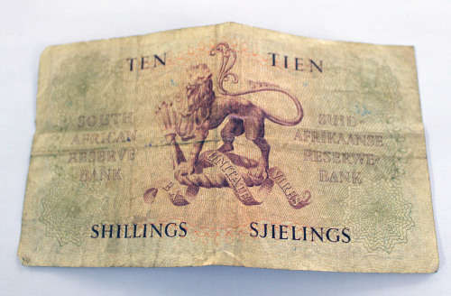 South African 10 shilling note