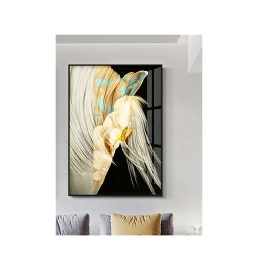 Dreaming for horse decoration painting - Black Frame
