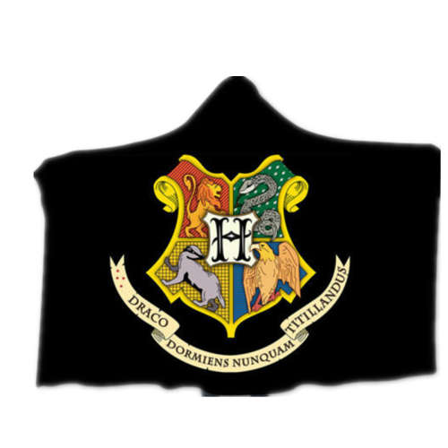 Harry Potter Hooded Blanket Hogwarts