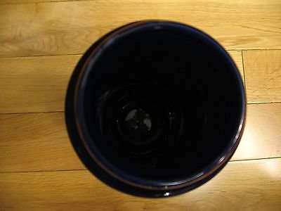 Vintage Japanese Cobalt Blue & Gold with Cranes Ceramic Vase.