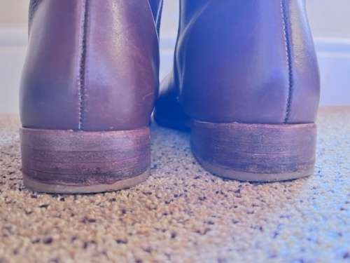 Genuine leather brown ladies boots size 39