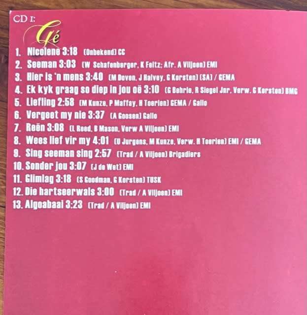 (Autographed) Manuel Escorcio sing Gert Potgieter & Ge Korsten (2DC)