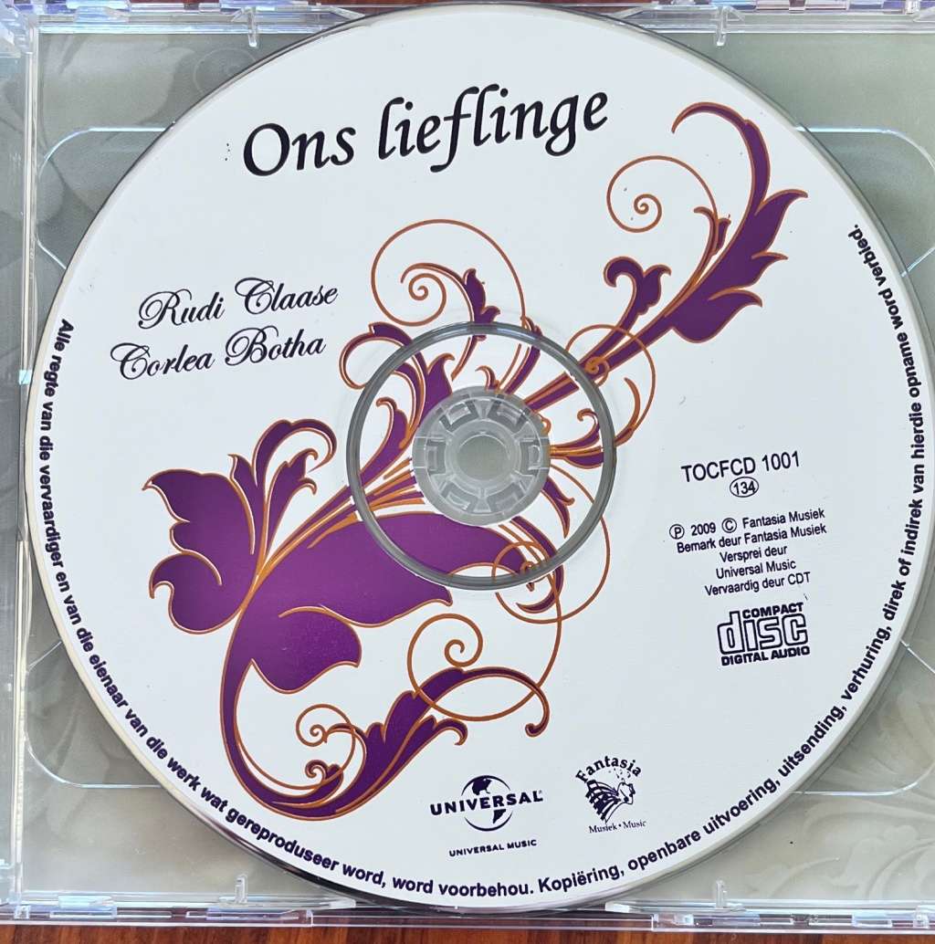 Ons lieflinge, Our Darlings - Rudi Claase and Corlea Botha (TOCFCD1001)