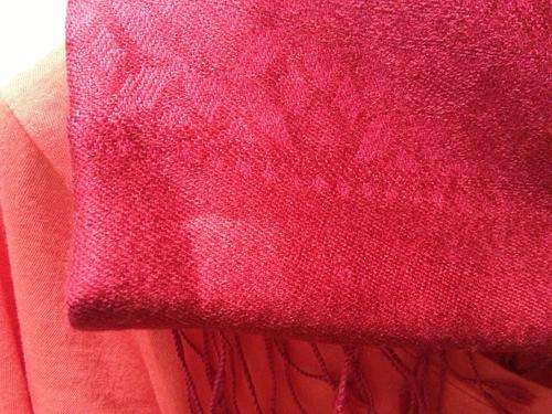 Stylish and delicate deep red scarf/shawl