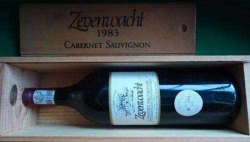 COLLECTORS VINTAGE 1983 BOXED ZEVENWACHT  CABERNET SAUVIGNON WINE-MAGNUM