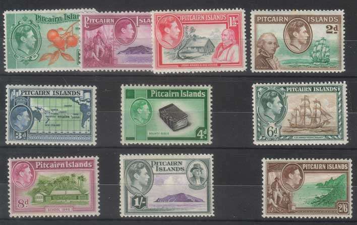 CV ++R950.00 MM Pitcairn Islands King George VI SG1-8