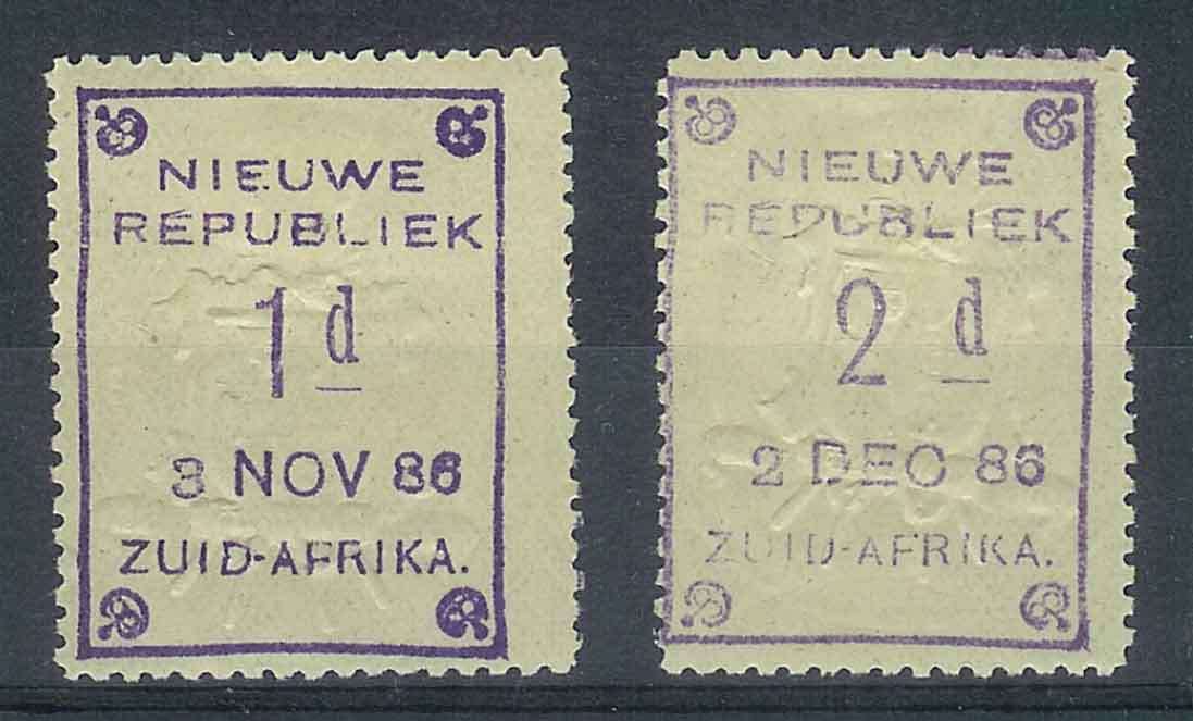 Stunning 1d & 2d Embossed New republic issues.