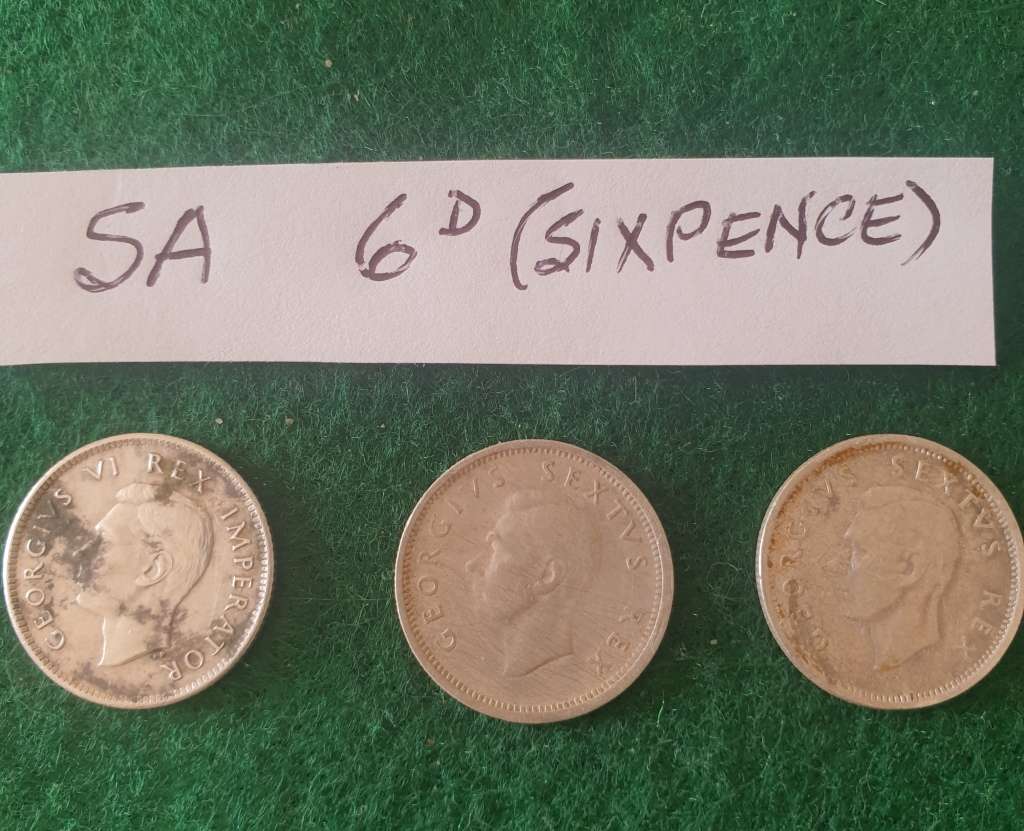 7 x Old South African coins