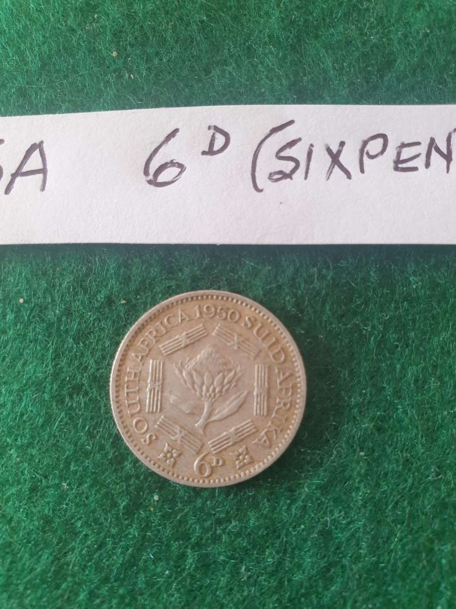 7 x Old South African coins