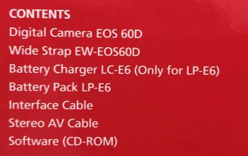 Canon D60 Body & EF 24_70mm f2.8L USM Lens