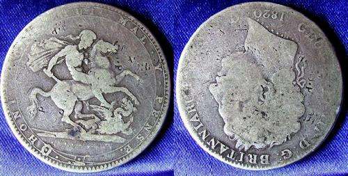 RARE 1820 George III Sterling Silver Crown