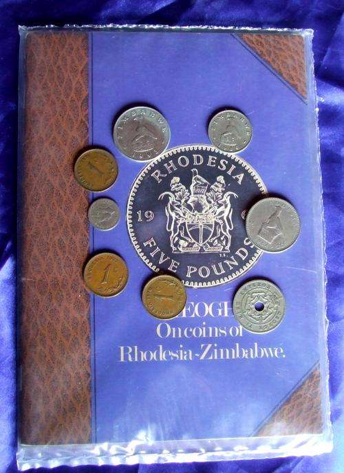 Book on Rhodesian Coins + Collecton- sold as lot !!! LOW START !!!!