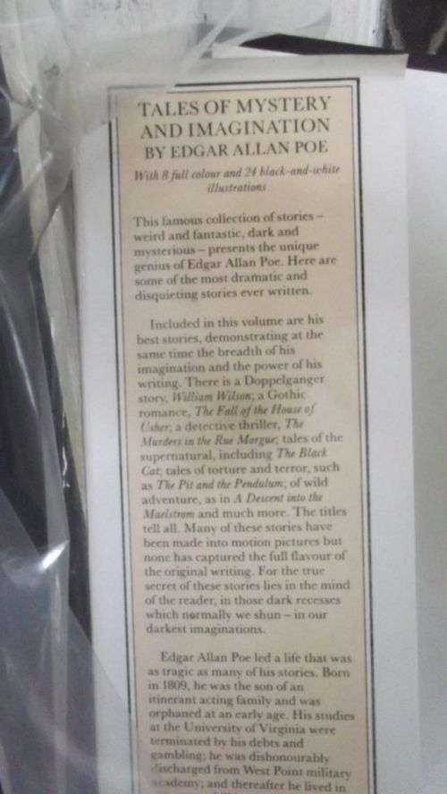 TALES OF MYSTERY AND IMAGINATION--EDGAR ALLAN POE