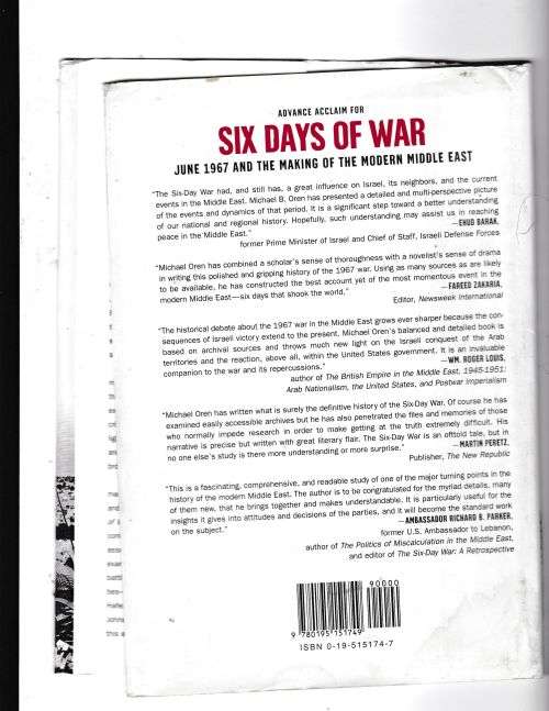 SIX DAYS OF WAR---MICHAEL B.OREN
