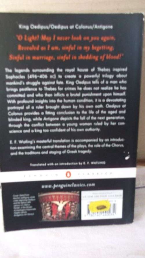 THE THEBAN PLAYS---SOPHOCLES