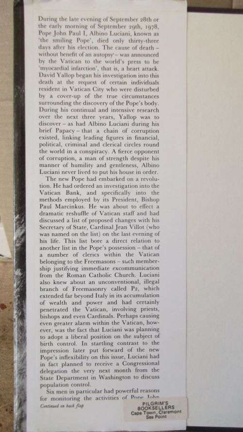 IN GOD'S NAME---DAVID YALLOP