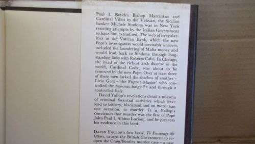 IN GOD'S NAME---DAVID YALLOP