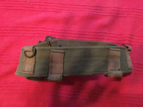 Rhodesian army issue pattern  69 web belt