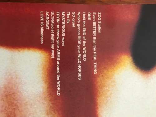 U2 achtung baby local cassette plus song book