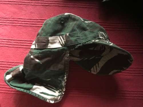 Rhodesian army camo copy flap cap