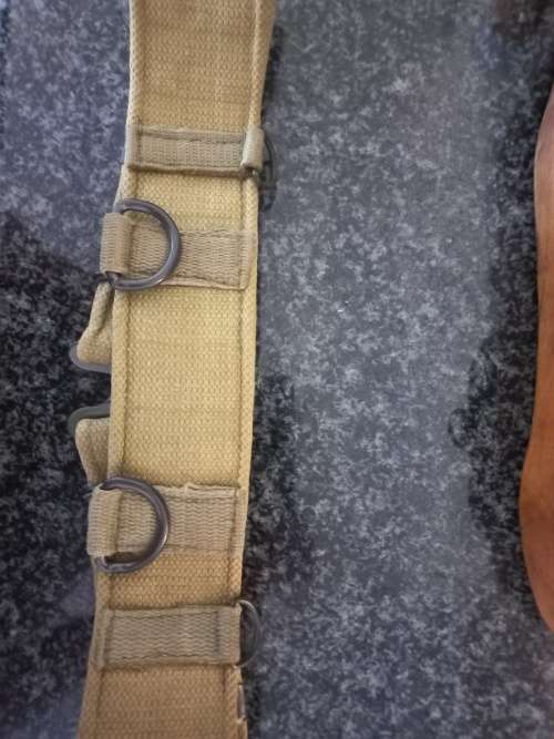 Rhodesian army P69 web belt Khaki