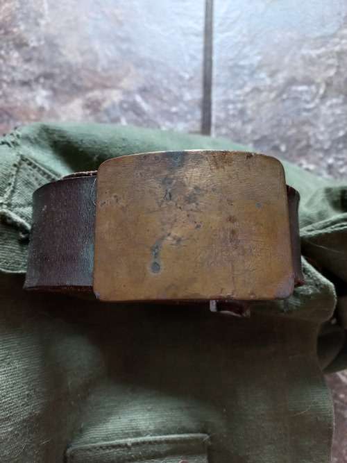 Rhodesian border war period belt (pickup)Russian clandestine buckle scarce.