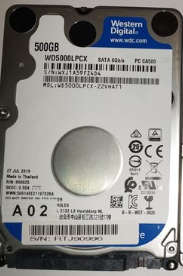 500Gb Sata HDD