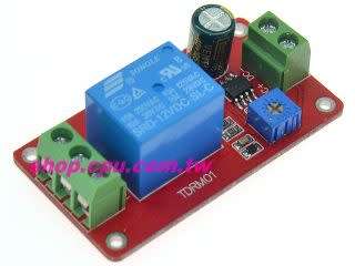 DC12V delay trigger relay module 0-20s delay