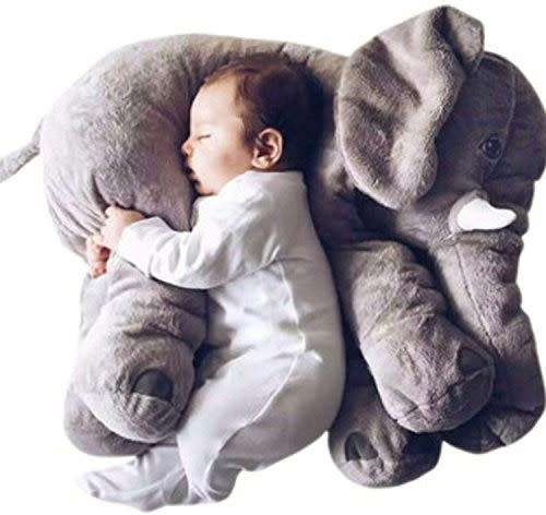 Baby Elephant Pillow (Grey)