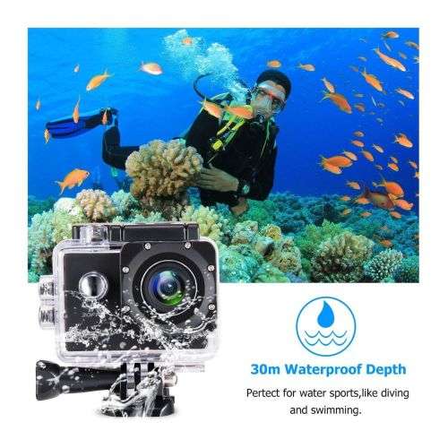 Waterproof HD Sports Camera 1080P