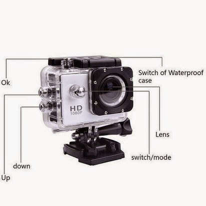 Waterproof HD Sports Camera 1080P