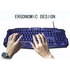 M200 Mechanical Feeling Three Color Glow Backlight Gaming Keyboard