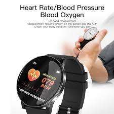 W8 Waterproof Smart Watch With Heart Rate Monitor & Fitness Bracelet - Black