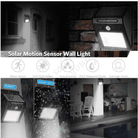 SOLAR POWER 20 LED MOTION SENSOR WALL LIGHT