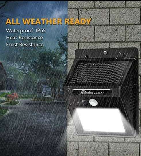 SOLAR POWER 20 LED MOTION SENSOR WALL LIGHT