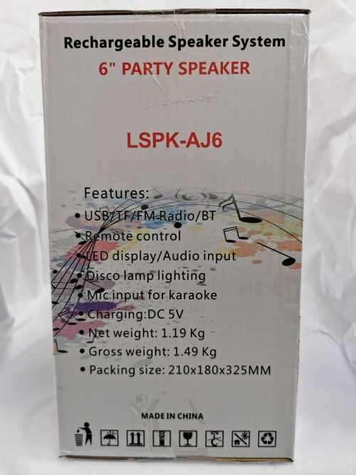 PARTY SPEAKER LSPK-AJ6
