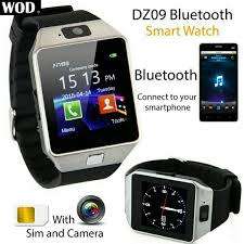Smart Watch DZ09 Bluetooth Smartwatch With Camera - Black