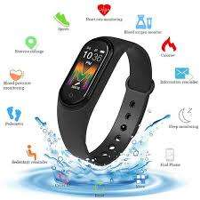 M5 Real-time Body Temperature Detection Time Display Smart Watch Wristband