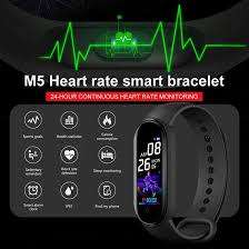 M5 Real-time Body Temperature Detection Time Display Smart Watch Wristband