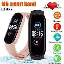 M5 Real-time Body Temperature Detection Time Display Smart Watch Wristband