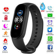 M5 Real-time Body Temperature Detection Time Display Smart Watch Wristband