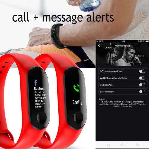 M3 Smart Watch Bracelet Fitness Activity Tracker Blood Pressure HeartRate
