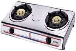 Casey Red 2 Plate Stainless Steel Gas Stove